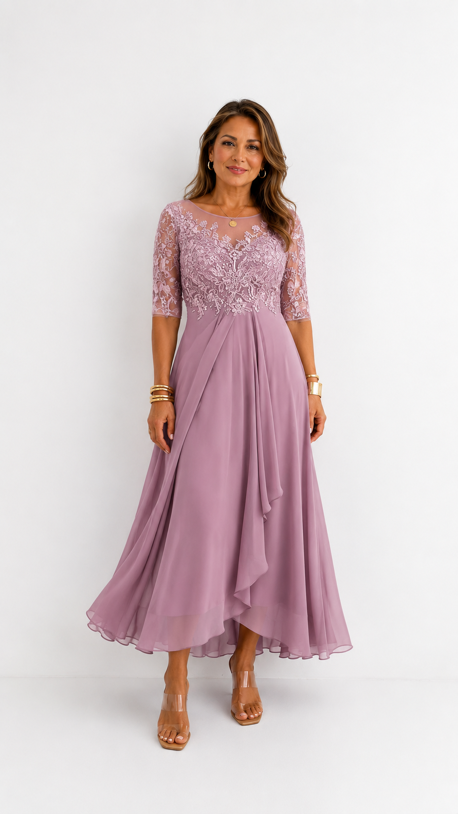 RHONDA | Elegante abito in pizzo