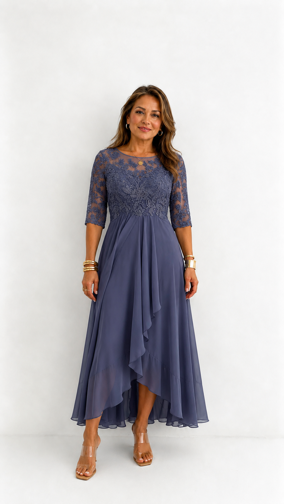 RHONDA | Elegante abito in pizzo