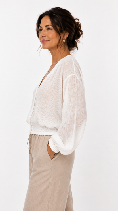Blusa Valentina – Leggera, Elegante e Raffinata