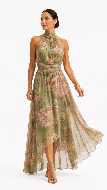 OLIVIA - Abito Midi Floreale