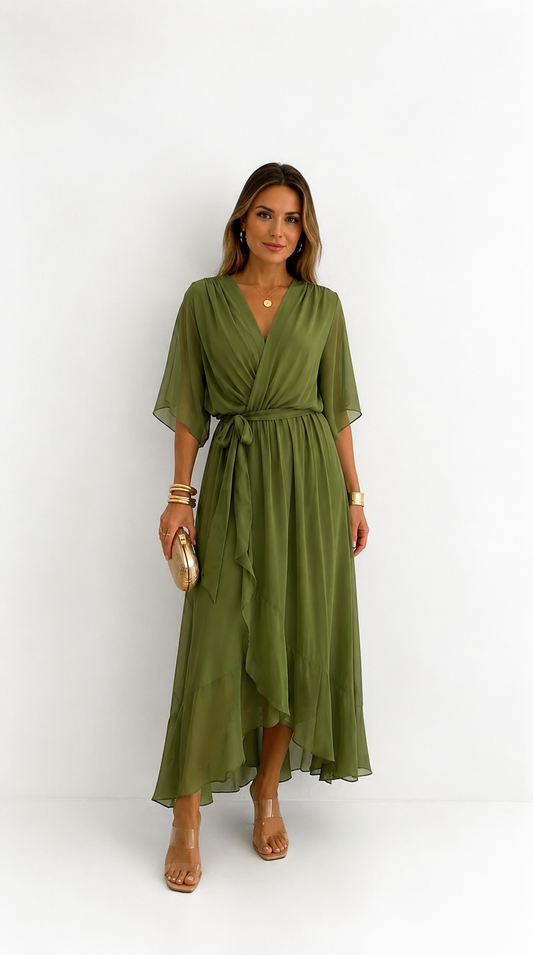LÉA | Abito Maxi in Chiffon