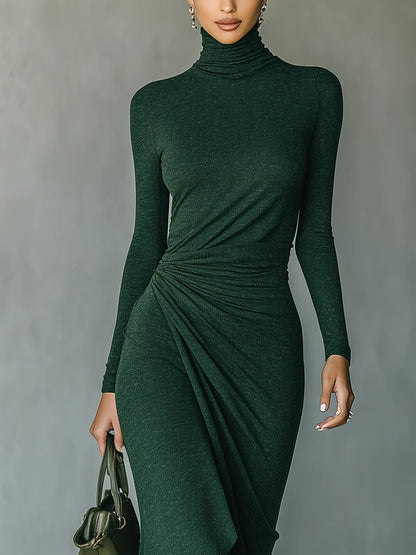 Abito Maxi in Cotone e Lino Senza Maniche con Scollatura a V e Cintura da Annodare per Donne