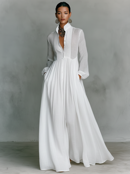 Abito Maxi Patchwork