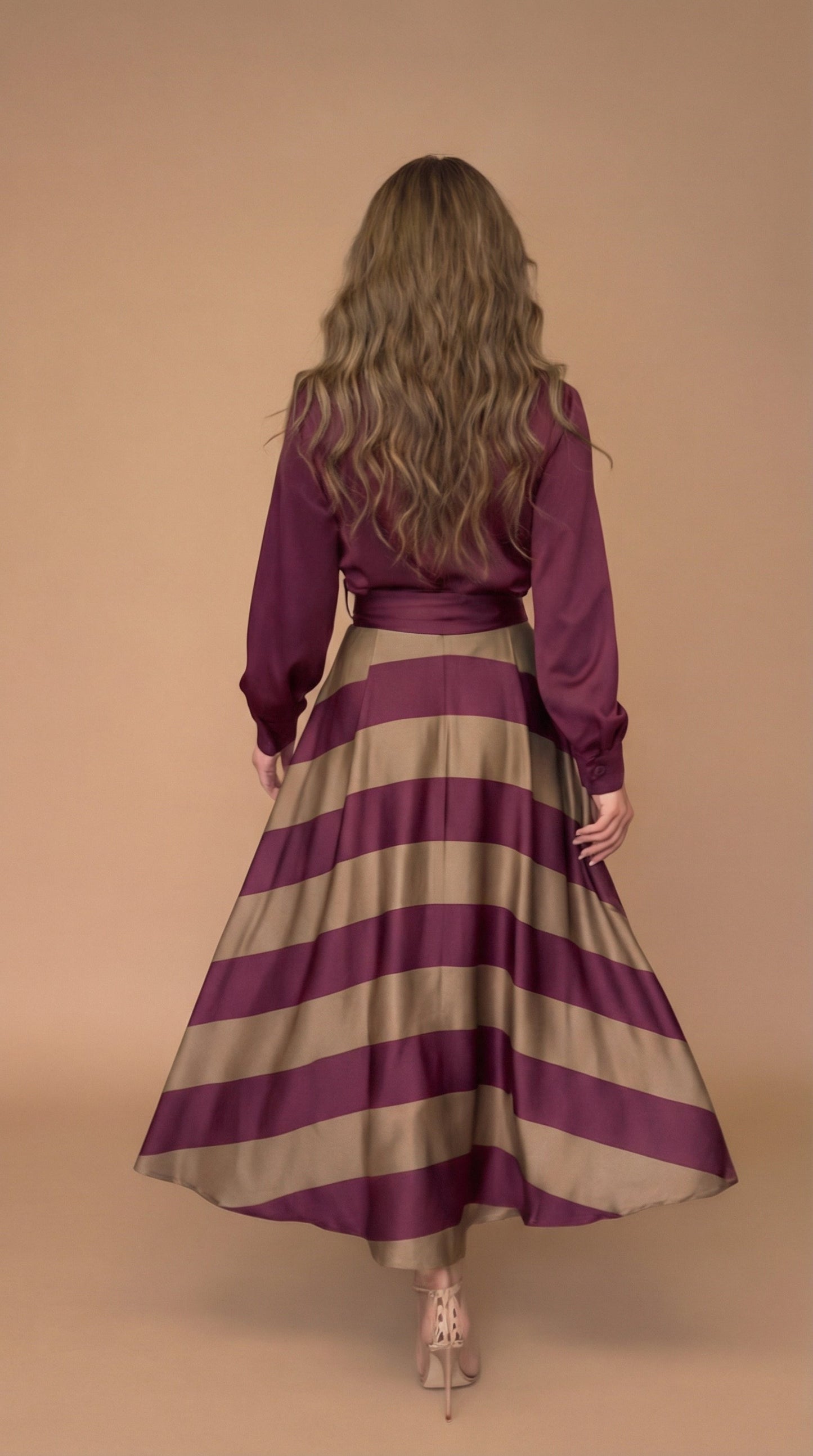 Mila | Vestito lungo a righe